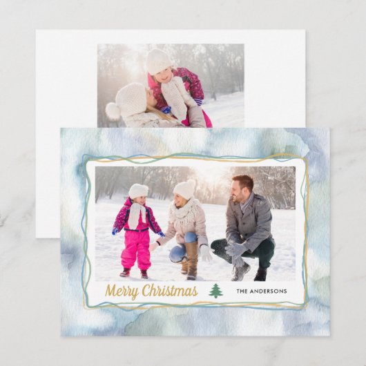 Winterfarbe | 2 Foto Weihnachten (Vorne/Hinten)