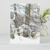 Winterfarbe Einladung (Stehend Vorderseite)