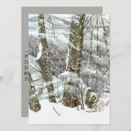 Winterfarbe Einladung