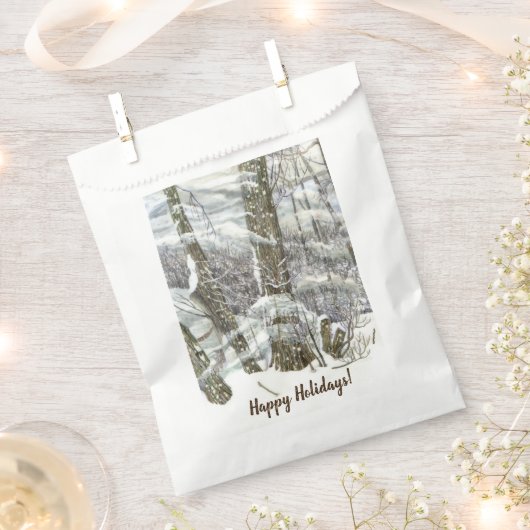 Winterfarbe Geschenktütchen (Ausgeschnitten)