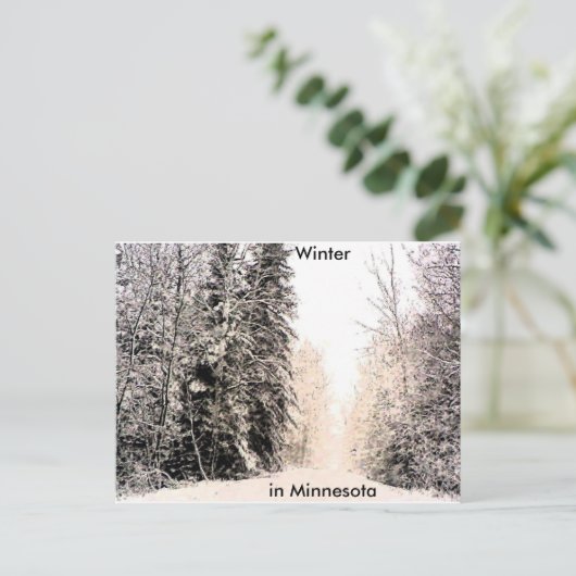 Winterfarbe - Maßgeschneidert Postkarte (Stehend Vorderseite)