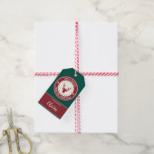 Winterfarben-Geschenkmarke Geschenkanhänger (Mit Garn)