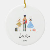 Winterfarbenfaser-Ornament Keramik Ornament (Vorne)