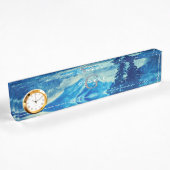 Winterfarbengebirge Landschaftsmonogramm Namensplakette
