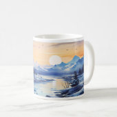Winterfarbenmalerei Kaffeetasse (VorderseiteRechts)