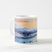 Winterfarbenmalerei Kaffeetasse (Vorderseite Links)