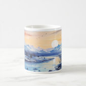 Winterfarbenmalerei Kaffeetasse (Mittel)