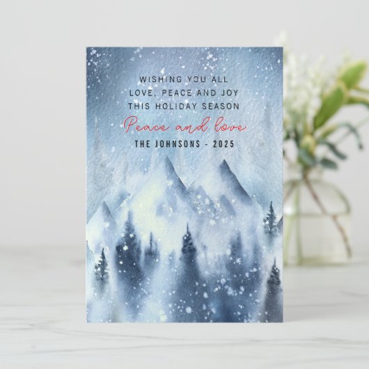 Winterfarbenwald Weihnachten (Stehend Vorderseite)