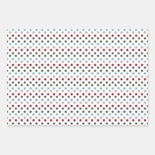 Winterfarbenwrapping Paper Sheets Set 3 Geschenkpapier Set (Vorderseite 2)