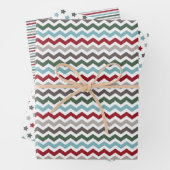 Winterfarbenwrapping Paper Sheets Set 3 Geschenkpapier Set (Beispiel)
