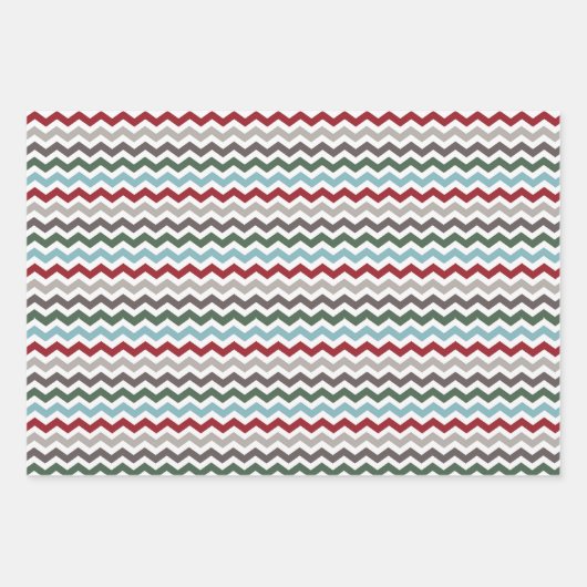 Winterfarbenwrapping Paper Sheets Set 3 Geschenkpapier Set (Vorderseite)