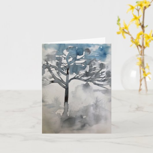 Winterfarbkarte Karte (Gelbe Blume)