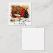 Winterfarm Mitteilungskarte (Vorne/Hinten)