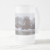 Winterfarm Pano Mattierte Tasse (VorderseiteRechts)