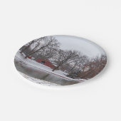 Winterfarm Pano Pappteller (Schrägansicht)