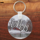 Winterfarm Pano Schlüsselanhänger (Rückseite)