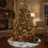 Winterfarm Polyester Weihnachtsbaumdecke