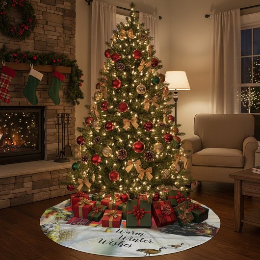 Winterfarm Polyester Weihnachtsbaumdecke