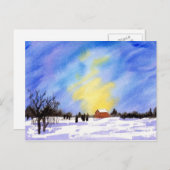 Winterfarm Postkarte (Vorne/Hinten)