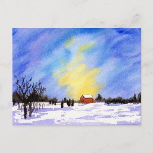 Winterfarm Postkarte (Vorderseite)
