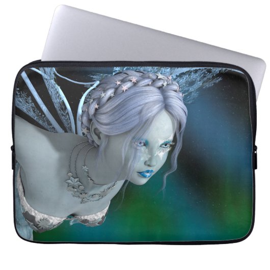 Winterfee Laptopschutzhülle (Vorderseite)