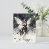 Winterfee  postkarte (Stehend Vorderseite)