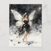 Winterfee  postkarte (Vorderseite)