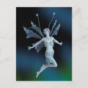 Winterfee Postkarte