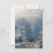 Winterfeier 2 Beerdigung Ankündigung (Vorderseite)