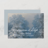 Winterfeier der Beerdigung von Leben Einladung (Vorne/Hinten)