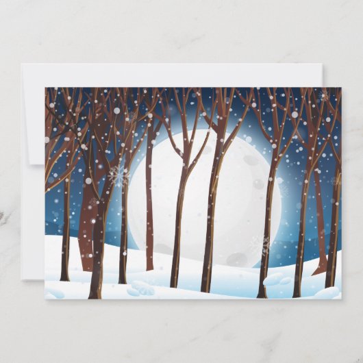 Winterfeier Einladung (Rückseite)