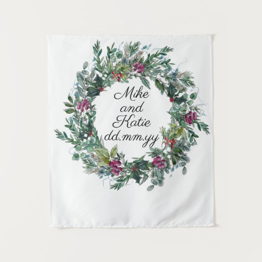 Winterfeier Hintergrund Foto Stand Prop Wandteppich (Vorderseite)