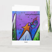 Winterfeier III Weihnachtskarte Feiertagskarte (Rückseite)