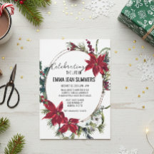 Winterfeier Weihnachten in Poinsettia