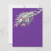 Winterfeiern im Schnee, mit Kätzchen Ankündigung (Rückseite)