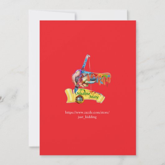 Winterfeiern im Schnee, mit Kätzchen Einladung (Rückseite)