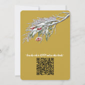 Winterfeiern im Schnee, mit Kätzchen Einladung (Rückseite)