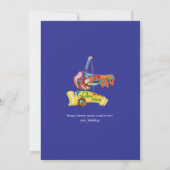 Winterfeiern im Schnee, mit Kätzchen Einladung (Rückseite)