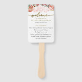 Winterfeiertag: Gilded Floral Fächer (Vorderseite)