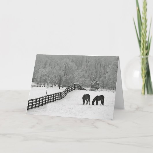 Winterfeld Feiertagskarte (Vorderseite)