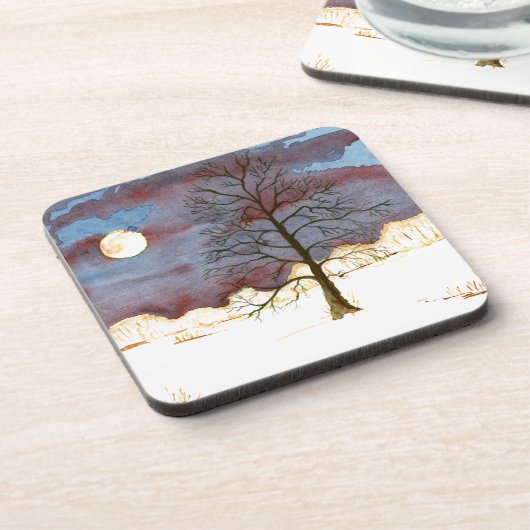 Winterfeld Getränkeuntersetzer (Linke Seite)