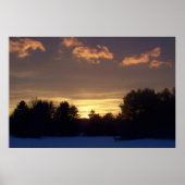 Winterfeld Sunset Poster (Vorne)