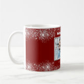 Winterfenster aus rotem Silber-Foto Kaffeetasse (Links)