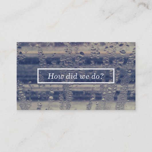 Winterfenster-Kommentarkarte Visitenkarte (Vorderseite)