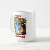 Winterfenster zum Feiern Kaffeetasse (Vorderseite Links)