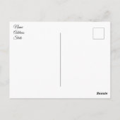 Winterfensteransicht Postkarte (Rückseite)