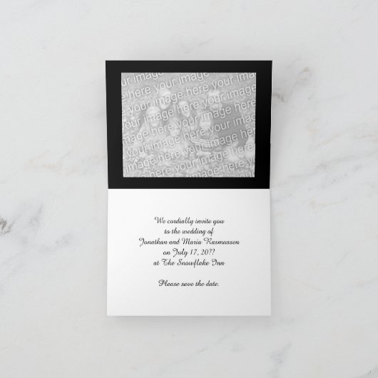 Winterfensterhochzeit Einladung (Innenseite)