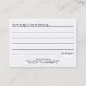 Winterfensterkommentar Visitenkarte (Rückseite)