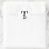 Winterferien Anfangsbuchstaben Aufkleber Buchstabe (Tasche)