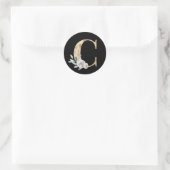 Winterferien Anfangsbuchstaben Aufkleber Buchstabe (Tasche)